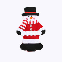 Christmas cutlery set, Christmas supplies, cutlery bag, Santa Claus cutlery set