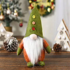 Christmas Faceless Old Man Elf Doll Green Decoration