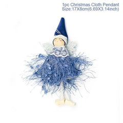 Santa Claus Christmas Doll Pendant Christmas Decor for Home Christmas Tree Ornament Pere Noel Navidad Natale New Year
