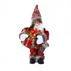 30CM electric Christmas Old Man decorations Christmas toys gifts Christmas music electric swing old man