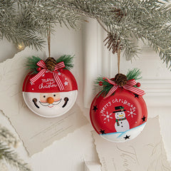 Painted Iron Bell Pendant Christmas Ornament Pendant Shop Decoration Christmas Tree Scene Arrangement