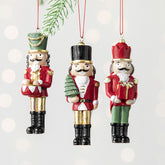 Christmas Walnut Box Resin Pendant Christmas Tree Accessories Decoration Soldier Shaped Pendant