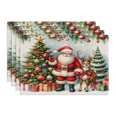 Christmas decoration placemat holiday kitchen table decoration insulation