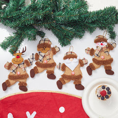 Christmas Dance Pendant Decoration Fabric Pendant Cute Small Pendant