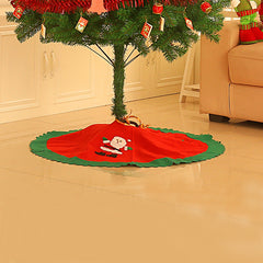 Christmas Decoration Supplies Festival Gifts Christmas Tree Skirt Apron 90CM Non woven Tree Skirt