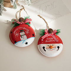 Painted Iron Bell Pendant Christmas Ornament Pendant Shop Decoration Christmas Tree Scene Arrangement