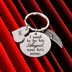 Dad Memorial Gift Keychain for Loss of Father Daughter Son