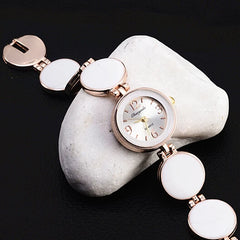Women Watch Ladies Nobler Fashion Casual 5 Colors Wafer Design Round Dial