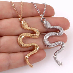 Snake Necklace New Animal Snake Dangle Women Pendant Necklace Minimalist