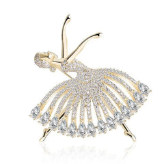 Ballet Dance Girl Brooch Pin Dancer Dancing Pins Brooches Jewelry Broche Best Friend Mothers Day Gifts