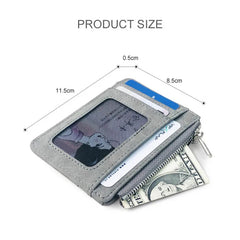 New Simple Mini Men Leather Wallet With Coin Pocket Small Credit Card Holder ID holder