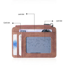 New Simple Mini Men Leather Wallet With Coin Pocket Small Credit Card Holder ID holder