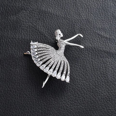 Ballet Dance Girl Brooch Pin Dancer Dancing Pins Brooches Jewelry Broche Best Friend Mothers Day Gifts