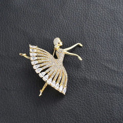 Ballet Dance Girl Brooch Pin Dancer Dancing Pins Brooches Jewelry Broche Best Friend Mothers Day Gifts