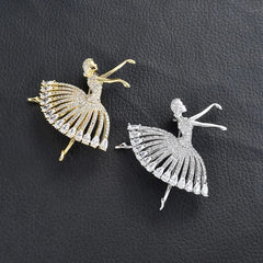 Ballet Dance Girl Brooch Pin Dancer Dancing Pins Brooches Jewelry Broche Best Friend Mothers Day Gifts