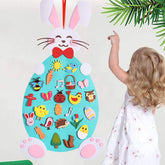 Felt Easter Bunny Creative Education Wall Stickers Holiday Pendant Felt Products