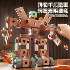 Children's DIY Tool Box Complete Set with Screws and Nuts, Children's Toys, Educational Electric Drill for Assembly and Disassembly