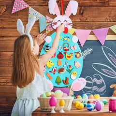 Felt Easter Bunny Creative Education Wall Stickers Holiday Pendant Felt Products