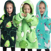 Blanket Hoodie Wearable Blanket Sweatshirt Oversized Warm Pullover Lazy Sweatshirt Small