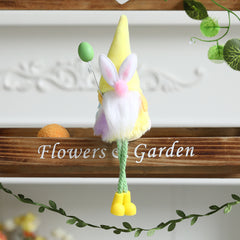 Easter Plush Floor Decoration Colorful Faceless Doll
