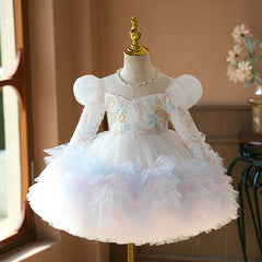 Children's Birthday Piano Performance Costume Women's Dress