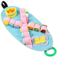 Pet Dog Skateboarding Board Food Hiding Toys Educational Training Smell Pad