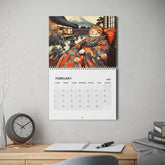 Cross-border New Arrival Sleepy Cats Of Edo 2025 Wall Calendar Cat Lovers