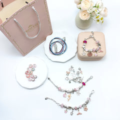 Children's Birthday Gifts for Girls, Girls' Toys, 6-8 Year Old Little Girls' Jewelry Box, 9-12 DIY Bracelet Jewelry