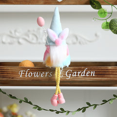 Easter Plush Floor Decoration Colorful Faceless Doll