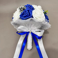 Elegant Rose Bouquet with Ribbon - Perfect Gift for Engagement Festive Decor Cultural Symbol Gift Best Christmas