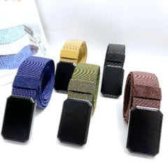 Men's Belt With Magnet Buckle Men's Outdoor Travel Magnetic Tactical Belt No Metal Automatic Magnetic Buckle Nylon Belt