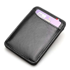 Ultra Thin Men's PU Leather Mini Small Magic Wallet Money Cash Card Holder Purse Birthday Gift for Father Boyfriend
