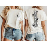 Spider Web Halloween T Shirt Funny Spooky Top