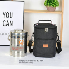 Round Thickened Pinny Fashion Lunch Box Insulation Bucket