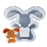 Resin Candle Holder Mold Easter Bunny Tealight Candle Holder Resin Mold Tealight Candle Holder Silicon Mold For Home Birthday