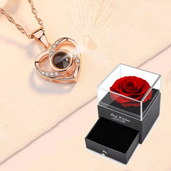 Gifts For her 100 Languages I Love You Projection Necklace