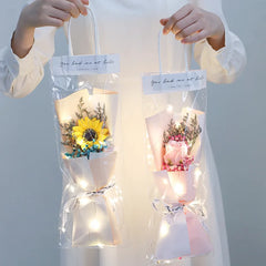 Mothers Day Dried Flower LED String Lights Bouquet