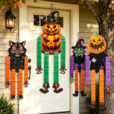 Halloween Hanging Decorations Pumpkin Witch Cat Vampire Ornaments Trick Or Treat Party Indoor Outdoor Garden Door Wall Decors