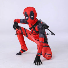 Adult Deadpool Costume Men Women Kids Cosplay Mask