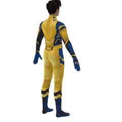 Men Boys Wolverine Cosplay Costume Jumpsuit Superhero Party Halloween Wolverine Bodysuit Zentai for Audlt boys Asian Size