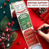 200 Sheets Christmas Gift Tag Stickers Vintage Santa Claus Labels Christmas Decoration