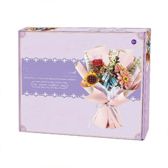 Diy Wooden Flower/Assembled Bouquet Set Handmade Gift Puzzle Bouquet Assembly Toy Valentine'S Day Gift For Girlfriend Boyfriend