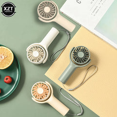 Rotatable Mini Portable Handheld Ventilador Electric Air Cooling Fan USB Rechargeable Outdoor Travel Hand Fans for Women Gifts