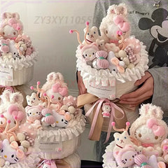 Kawaii Doll Bouquet Finished Birthday Gift Girls Send Girlfriends Lovely Girlfriend Girls Ornaments Decoration