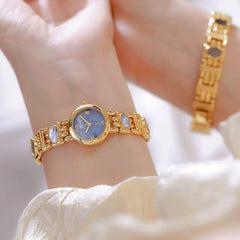 woman Luxury Watch Fashion Elegant Natural Pearl Seashell Dial Quartz