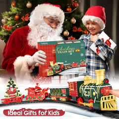 Christmas Train Toys Christmas Realistic Electric Train Set Toys Safe For Kids Gift And Party Home Xmas Tree Decoration