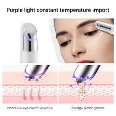 IPL Eye Massage Beauty Device Lighten Dark Circles Anti-Wrinkle 3 Color LED Photon Therapy Heated Vibrator Electric Eye Massager