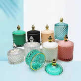 Luxury 10oz elegant Empty Candle vessels with lid For Wedding market
