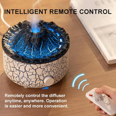 Air Humidifier Aromatherapy Essential Oil Diffuser Cool Mist Diffuser, Flame & Volcano