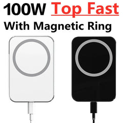 100W Magnetic Car Wireless Chargers Air Vent Phone Holder Stand for iPhone 14 13 12 Pro Max 15 Car Charger